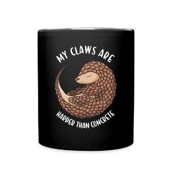 My Claws Are Harder Than Concrete Pangolin - Tasse einfarbig - Schwarz - Vorne