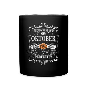 Legends were born October 1962 - Full Colour Mug - black - Front