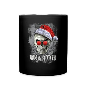 xmas skull - Tasse einfarbig - Schwarz - Vorne