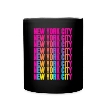 New York City - Full Colour Mug - black - Front