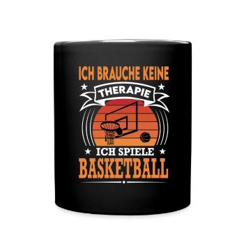 Basketball Spielen Verein Sport Retro Vintage - Tasse einfarbig - Schwarz - Vorne