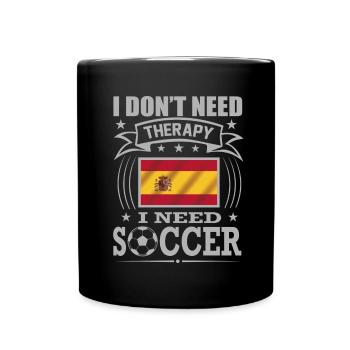 Spain Soccer Football 2022 WM - Mug uni - noir - Devant
