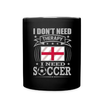 England Soccer Football 2022 WM - Mug uni - noir - Devant