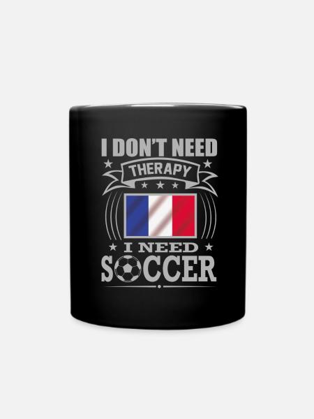 Frankreich France Fußball Fussball Soccer 2022 - Tasse einfarbig - Schwarz