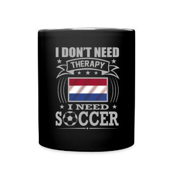Netherland Soccer Football 2022 WM - Mug uni - noir - Devant