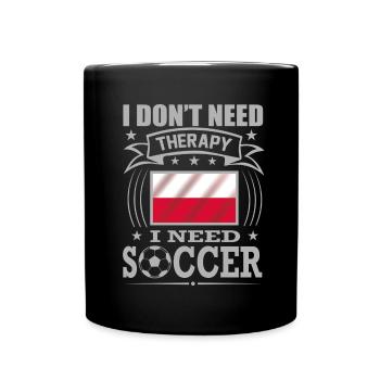 Poland Soccer Football 2022 WM - Mug uni - noir - Devant