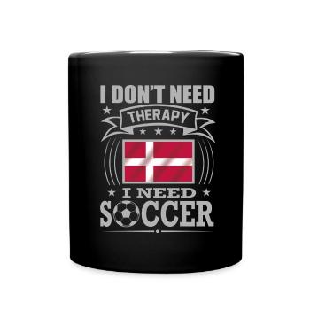 Denmark Soccer Football 2022 WM - Mug uni - noir - Devant