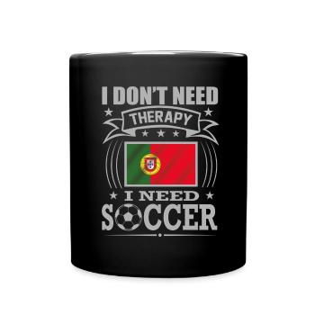 Portugal Soccer Football 2022 WM - Full Colour Mug - black - Front