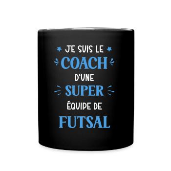Coach super equipe de Futsal - Mug uni - noir - Devant