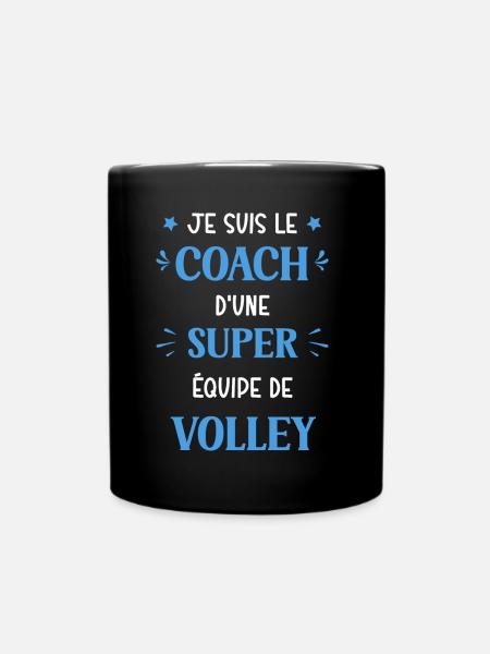 Coach super equipe de volley - Mug uni - noir