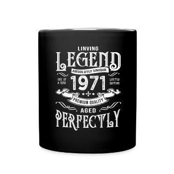 1971 anniversaire vintage né en 1971 - Mug uni - noir - Devant