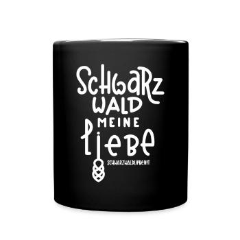 Schwarzwald meine Liebe - Tasse einfarbig - Schwarz - Vorne