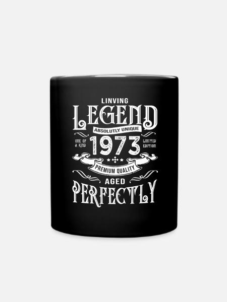 1973 anniversaire vintage né en 1973 50 ans - Mug uni - noir