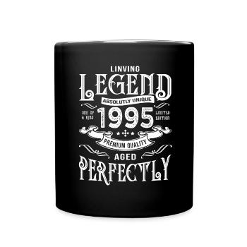 1995 anniversaire vintage né en 1995 - Mug uni - noir - Devant