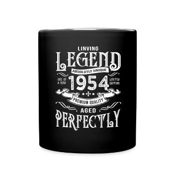 1954 anniversaire vintage né en 1954 - Mug uni - noir - Devant