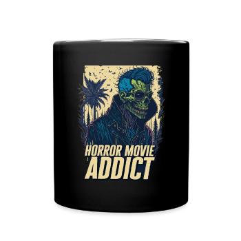 Zombie Illustration Horror Movie Fan Design - Full Colour Mug - black - Front