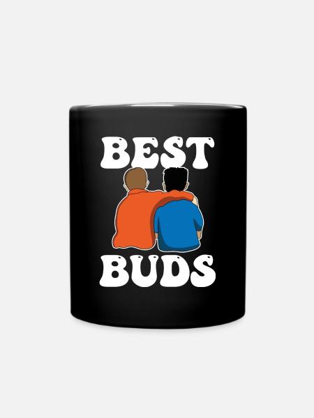 Best Friends Best Buds Best Friend - Full Colour Mug - black