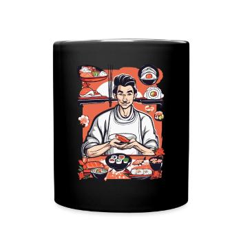 Sushi Lover - Full Colour Mug - black - Front