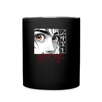 manga style Cosplay Anime Comics - Tasse einfarbig - Schwarz - Vorne