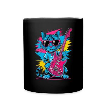 Glamrock Cat - Full Colour Mug - black - Front