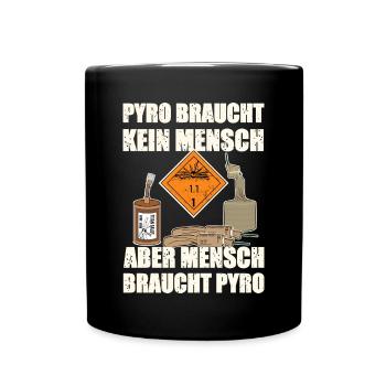 Pyro Silvester - Tasse einfarbig - Schwarz - Vorne