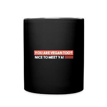 Êtes-vous aussi végétalien? - Mug uni - noir - Devant