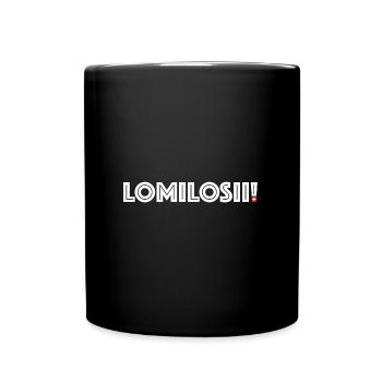Lomilosii | lass mich, Schweiz, Schweizerdeutsch - Tasse einfarbig - Schwarz - Vorne