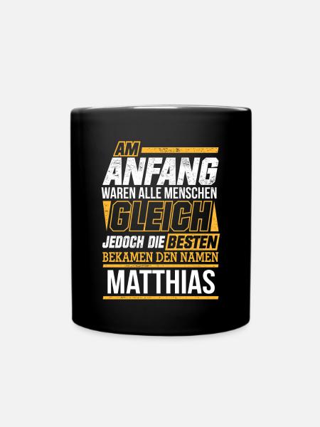 MATTHIAS - Die Besten - Tasse einfarbig - Schwarz