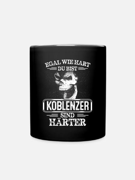 KOBLENZER - sind härter - Tasse einfarbig - Schwarz