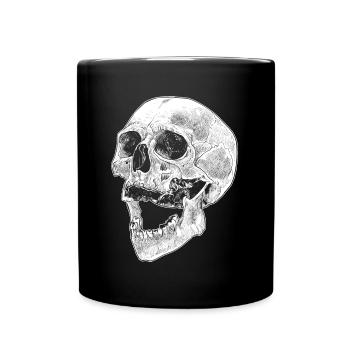 Skull skull bones Gothic - Full Colour Mug - black - Front
