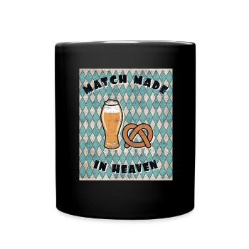 Bretzel cadeau boulangerie cadeau bretzel boulanger - Mug uni - noir - Devant