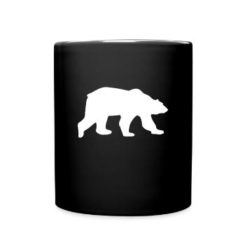 Eisbär Geschenk Bär Bären Naturschutz Tier Polar - Tasse einfarbig - Schwarz - Vorne