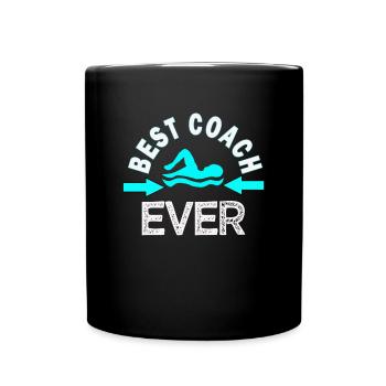 Schwimmtrainer-Geschenk Einfach der beste Trainer aller Zeiten - Tasse einfarbig - Schwarz - Vorne