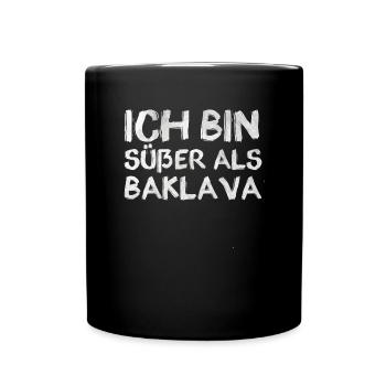 Sweeter than baklava candy - Full Colour Mug - black - Front