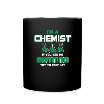 Chemiker - Tasse einfarbig - Schwarz - Vorne
