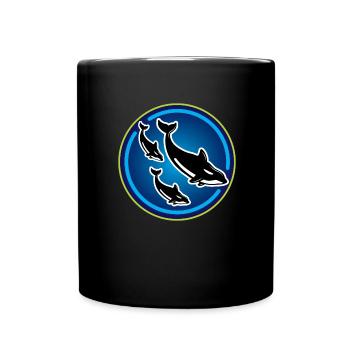 Orca tueuse baleine à épée Animalchüzer cadeau - Mug uni - noir - Devant