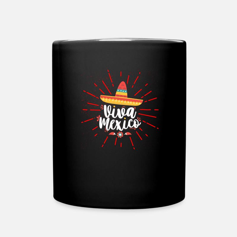 Mexiko - Tasse einfarbig - Schwarz