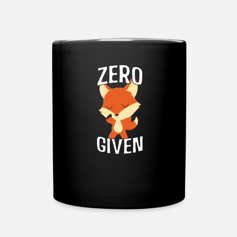 Fuchs - Tasse einfarbig - Schwarz