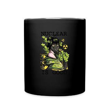 Nuclear Radioaktiv Girl - Tasse einfarbig - Schwarz - Vorne
