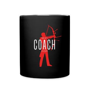 Meilleur archer entraîneur tir à l’arc Sport Mentor Idée de cadeau - Mug uni - noir - Devant