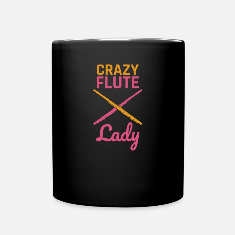 Flöte - Tasse einfarbig - Schwarz