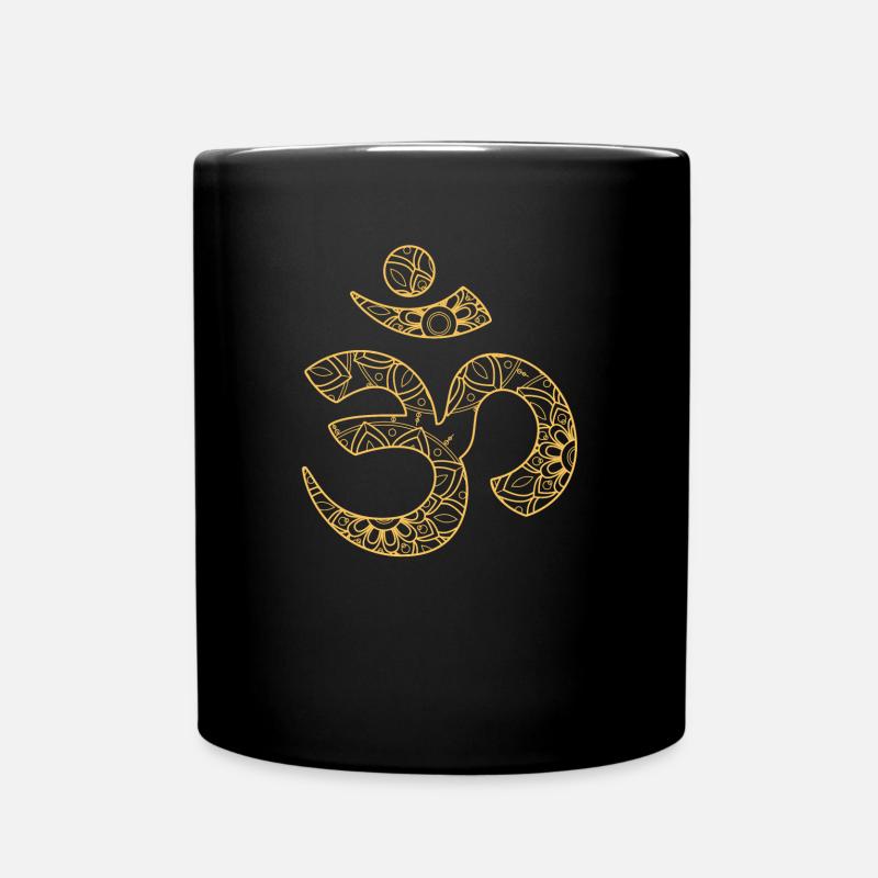 Om - Full Colour Mug - black