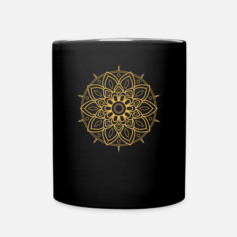 Mandala - Full Colour Mug - black