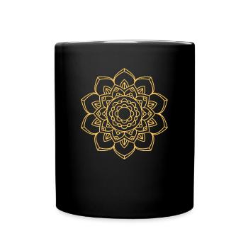 Mandala - Mug uni - noir - Devant