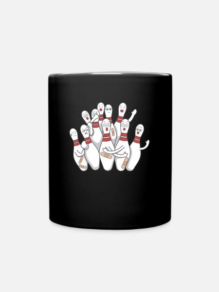 Quilles bowling - Mug uni - noir