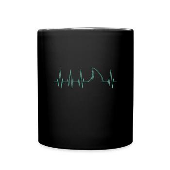 Hai - Tasse einfarbig - Schwarz - Vorne