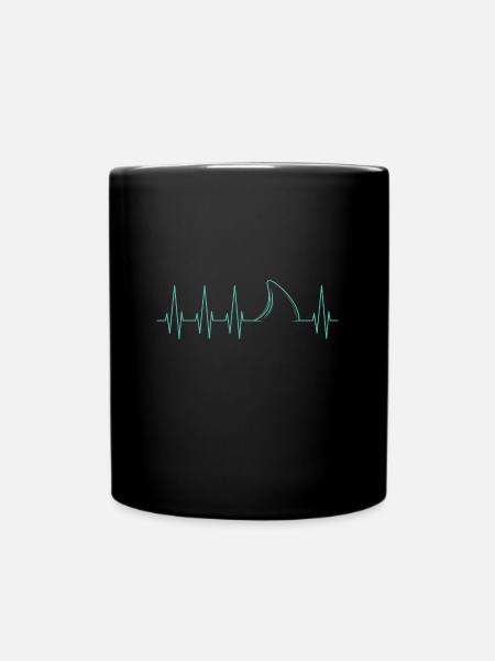 requin - Mug uni - noir