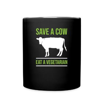 Vache vaches cadeau agriculture bovin fermier - Mug uni - noir - Devant