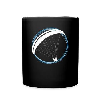 Paragliding paraglider parachute gift pilot - Full Colour Mug - black - Front