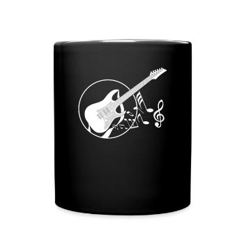 electric guitar - Full Colour Mug - black - Front